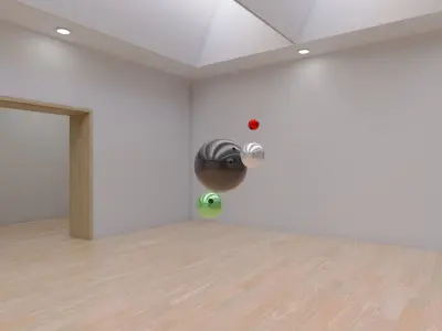 HDRI - Art Museum Gallery Interior 11 - 16384x8192 Texture