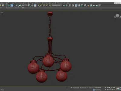 Centauri Chandelier Low-poly 3D model