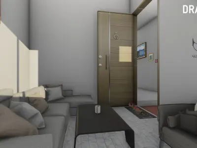 3 Marla House Low-poly 3D model