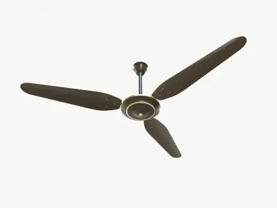 Ceiling fan Low-poly 3D model