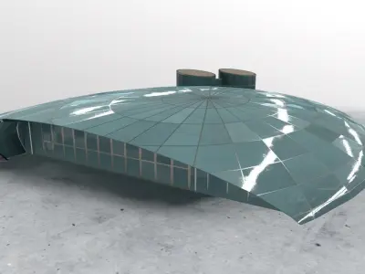 LOWS Hangar 7 Low-poly 3D model