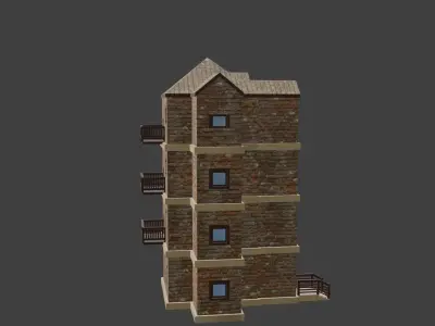 House Model 66 Low-poly 3D model