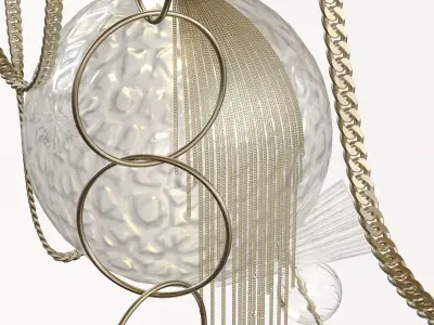 Paradise Chandelier by Lindsey Adelman 3D model