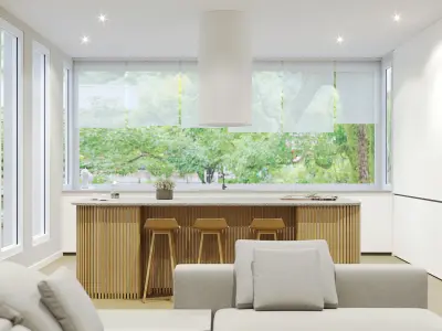 Corona - 3ds Max Scene files - Modern Kitchen Interior 3D model