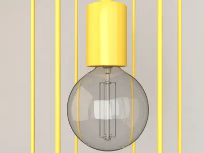 Fild Lines Design Ceiling Lamps 3D model