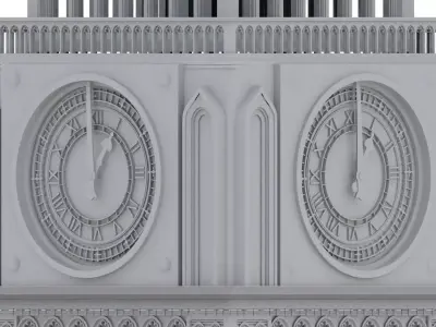Clock Tower 3D Model 3D model