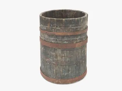 Modular Vat Barrel Low-poly 3D model