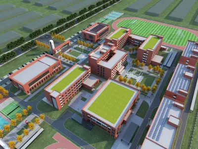 School Building01 3D model