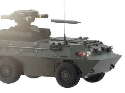 WZ550 4x4 with HJ-9 3D model