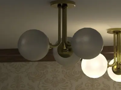 Modern Light 03 Free low-poly 3D model