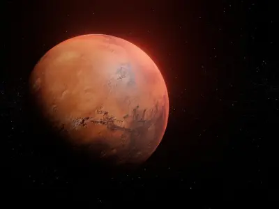 Photorealistic Mars 8k Textures 3D Model Low-poly 3D model