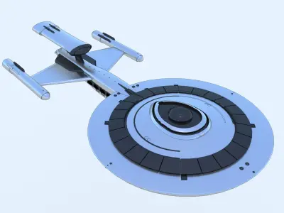 SciFi Spaceship StarTrek Inspired 3D model