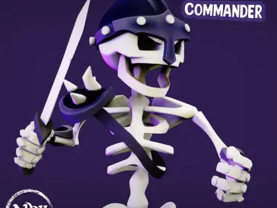 Cartoon Skeleton Army Pack - Mobile Game Ready