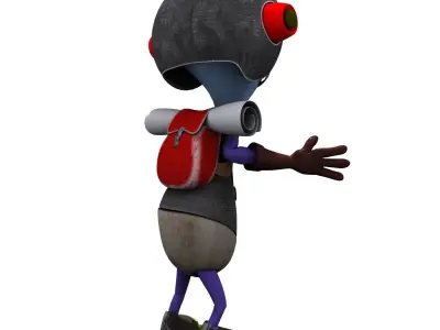 Set 03 - Cartoon Character 03 - Cuties 3D model