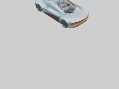 Futuristic Roadster model 3D model