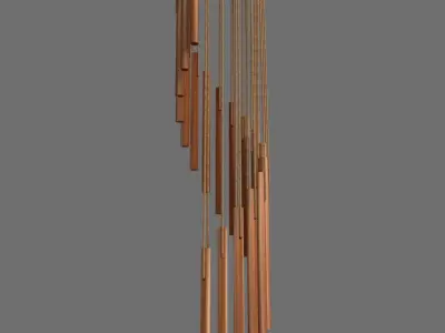 Metal Wind Chime 3D model