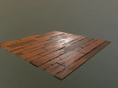 4K Stylized Wood Planks texture Free 3D model