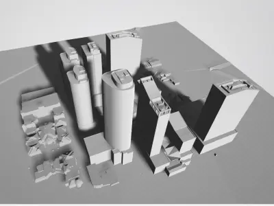 3D City Model of city of Miami  3D model