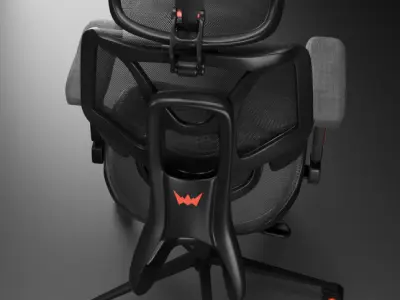 gaming and office chair 3D model