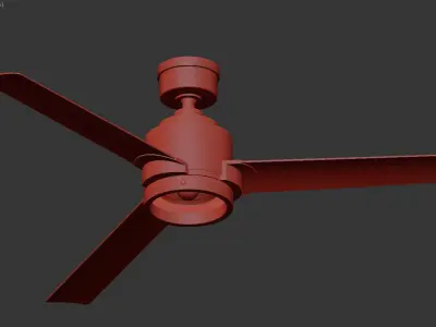 PETREL LED CEILING FAN 3D model