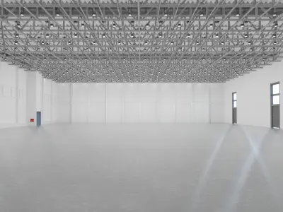 exhibition hall 3D model by rzhuk