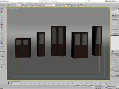 closet komod a01 3D model
