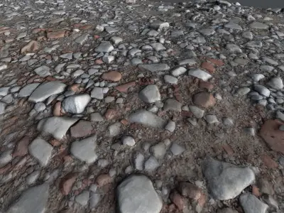 Pebbleroad02 photoscan 3D model