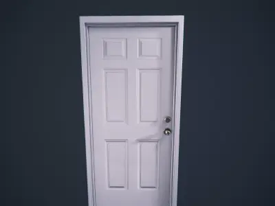 Door Metallic M4 HDRP Low-poly 3D model