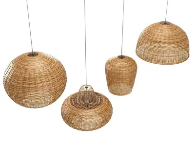 Bamboo Lamp 3D model