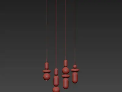 PEBBLES four balls 3D model