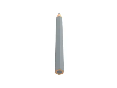 Colored Pencils v1 015 Low-poly 3D model