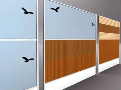 Noise barrier big 3D model