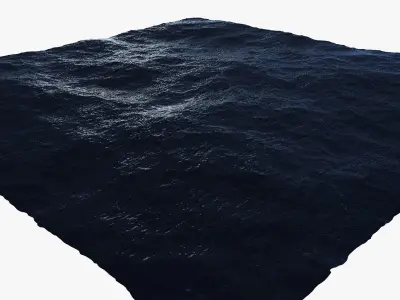 Ocean square of water 3D model