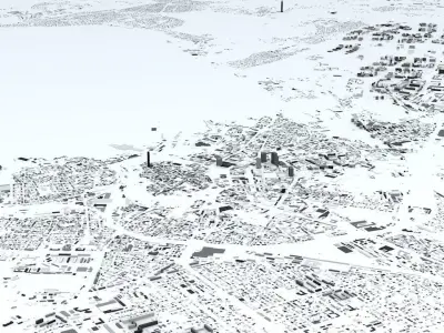 Tallinn Streets and Buildings 3D model