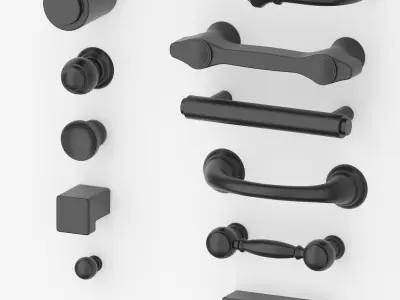 MOEN Cabinet knobs and pulls 3D model