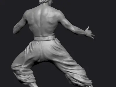 Bruce Lee Statue Zbrush 3D model