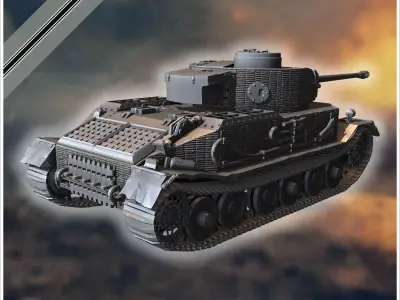 VK 4501 P Tiger prototype heavy tank - Germany Eastern Western F 3D print model