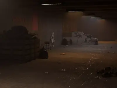 Underground passage 3D model