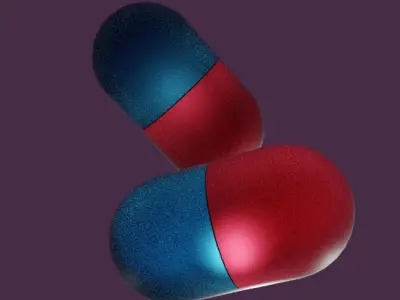 Pills 3D model