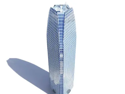 Triangle Skyscraper 3D Model 3D model