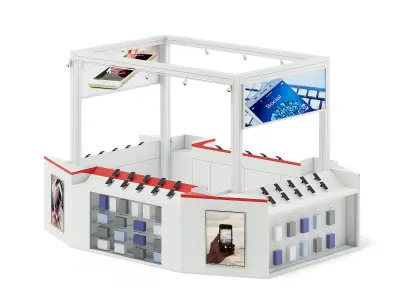 Phone Stall 3D Model 3D model