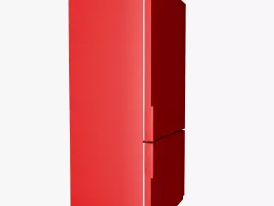 Red Fridge 3D model