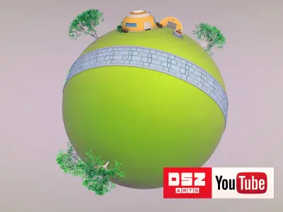 King Kai Planet - Dragon Ball Z by DSZarts 3D model