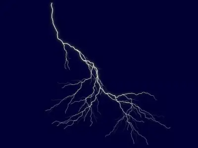 Realistic 3D Lightning CA-20 3D model