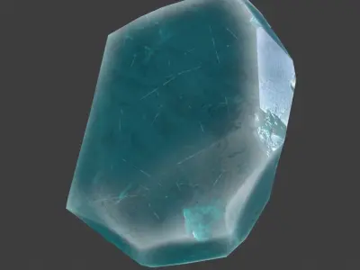 crystal stone Low-poly 3D model