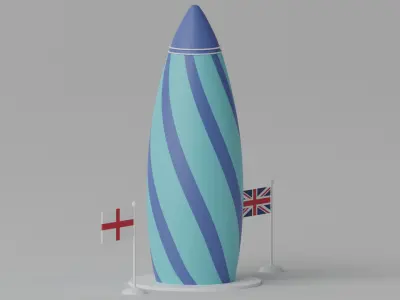 The Gherkin 30 St Mary Axe London 3D model