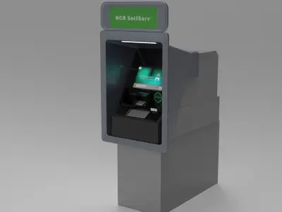 NCR SelfServ 83 atm s83 Cash Recycling Automated Teller Machine 3D model