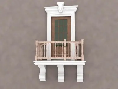 Balcony Door 10 3D model