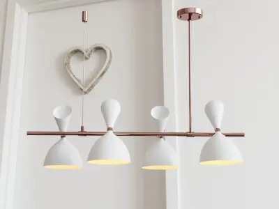Chandelier RASTO LONG by Romatti 3D model