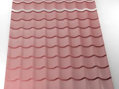 metal roof tiles Free 3D model